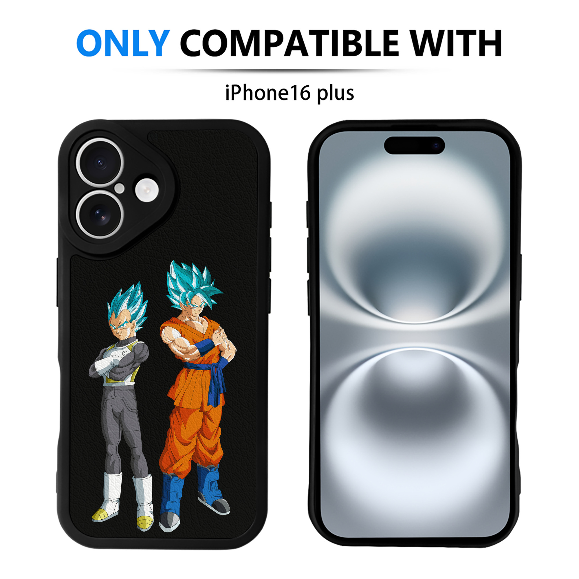 （画像用） ドラゴンボール DRAGON BALL 【iPhone 16シリーズ対応】シリコンスマホケース（レザー調） 材質：シリコン